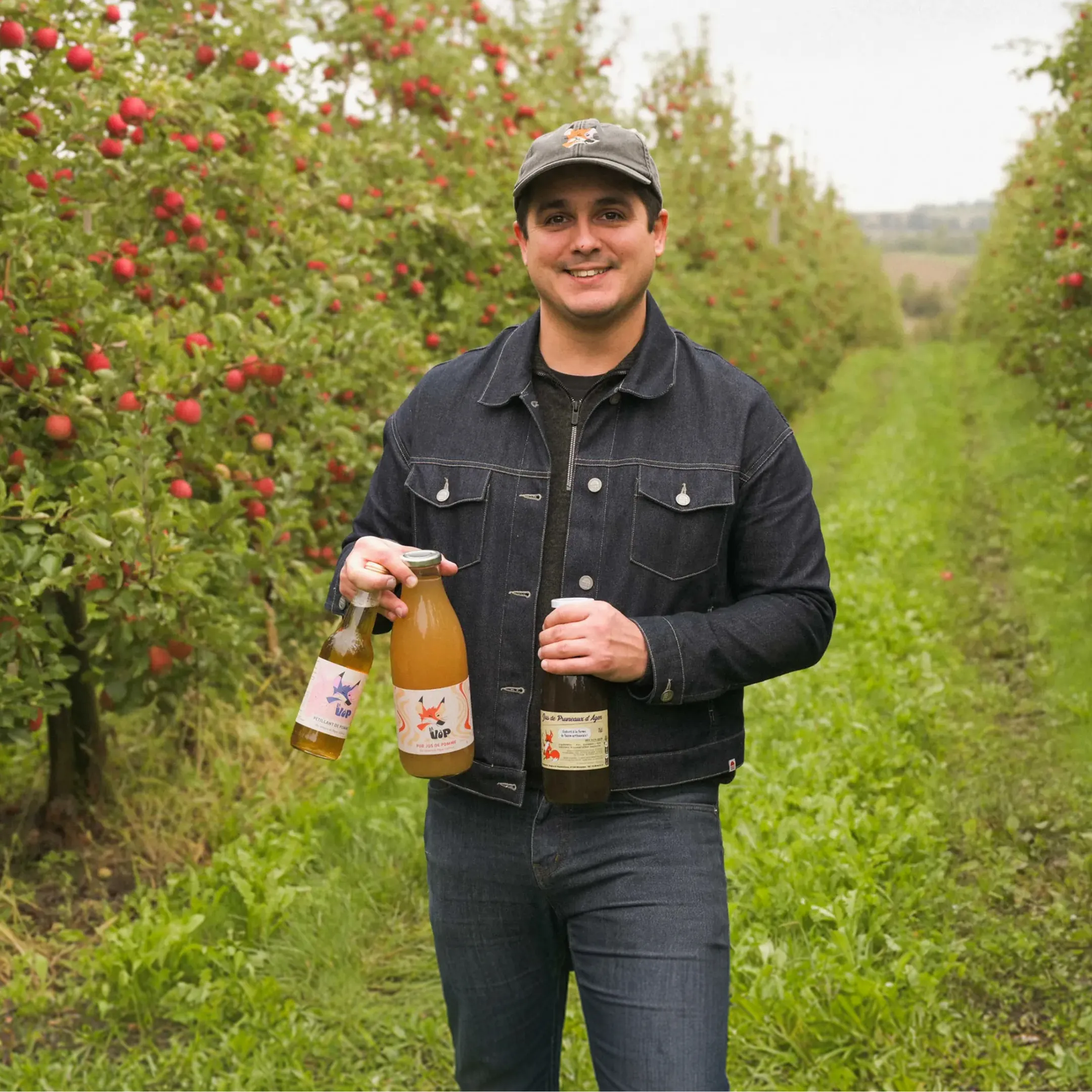 22,8 ha de vergers - Pommes et prunes d’Ente